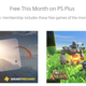 PlayStation Plus includes two free PS4 games a month.